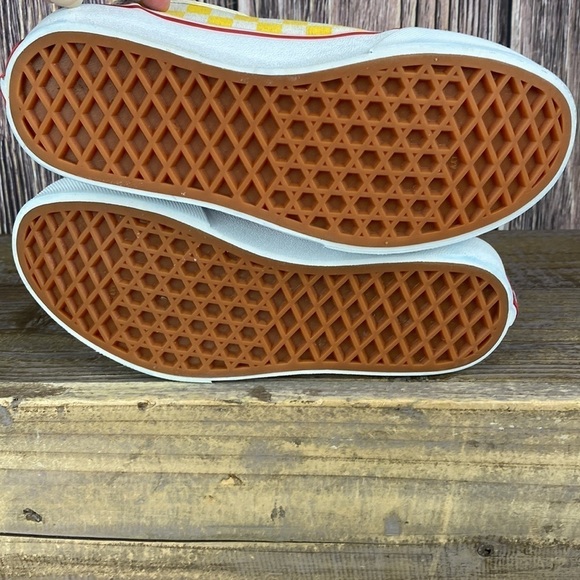 Kids Vans Shoes Red, Yellow & Blue Checks- Size 2 - Picture 8 of 12